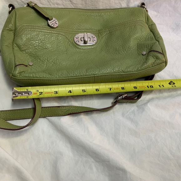 Green Leather Crossbody or Shoulder Mini Bag by Isaac Mizrahi - Picture 3 of 8